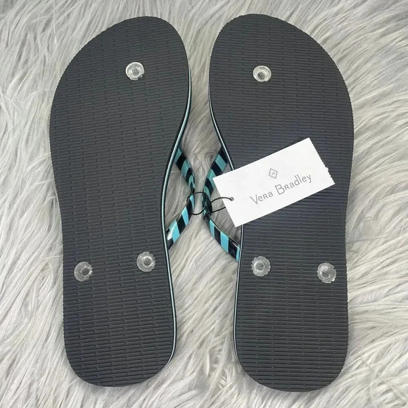 Vera Bradley Flip Flops Womens Size Large 9 10 Floral Sandals New - Picture 5 of 6